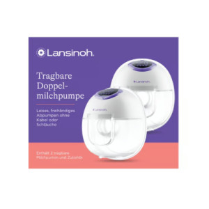 LANSINOH tragbare Doppelmilchpumpe
